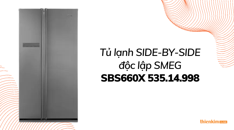 Hình ảnh Tủ lạnh SIDE-BY-SIDE độc lập SMEG SBS660X 535.14.998